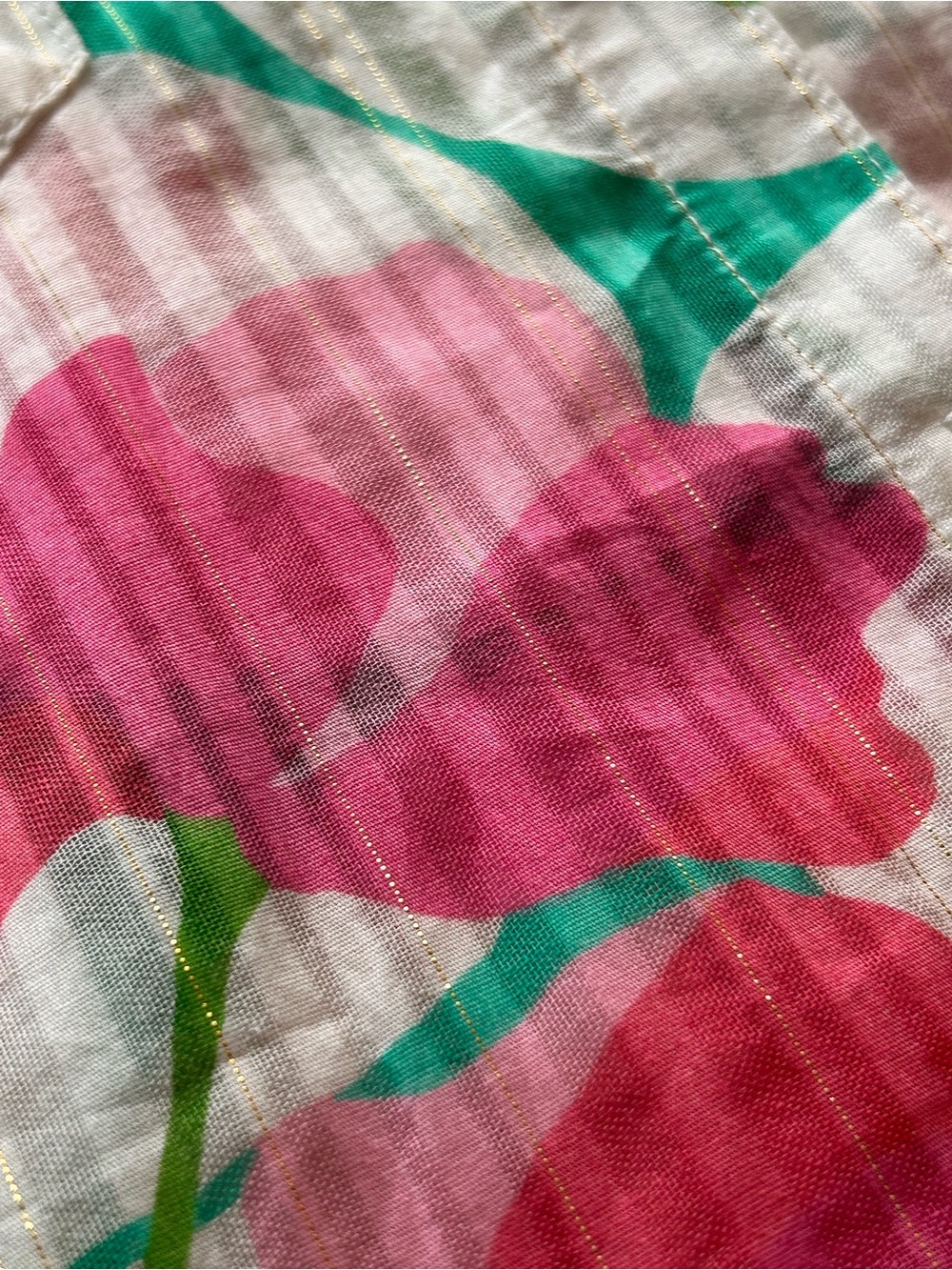 Lilly Pulitzer Resort Fit Women’s Floral Button-Front Shirt - Pink & Green - Picture 8 of 10